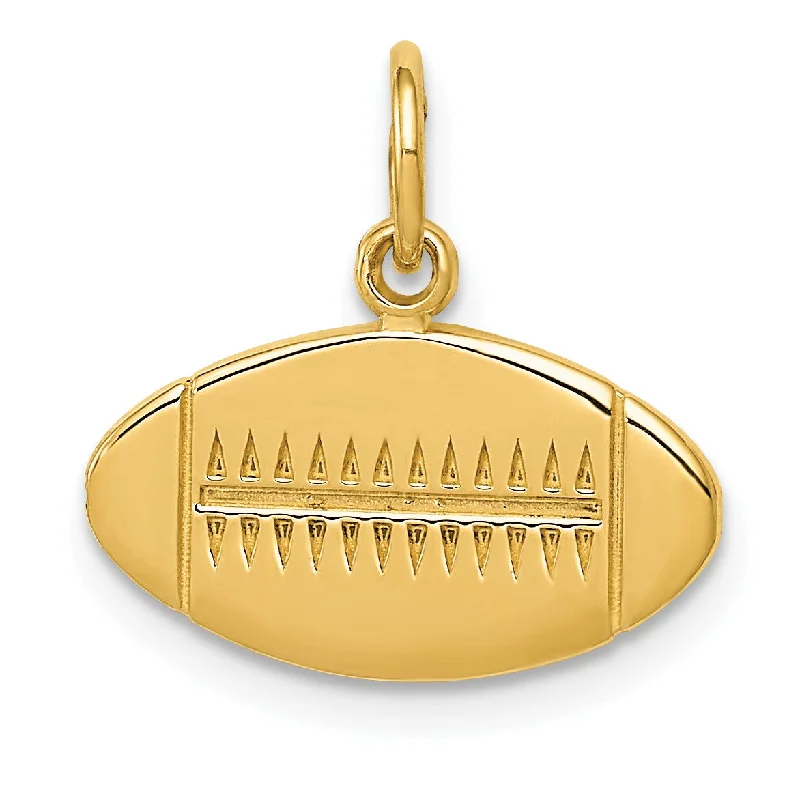 14KT Yellow Gold 15X16MM Football Charm