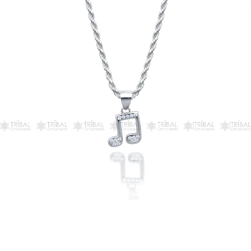 925 Sterling silver stylish design diamond cubic zirconia stone  pendant nsp980