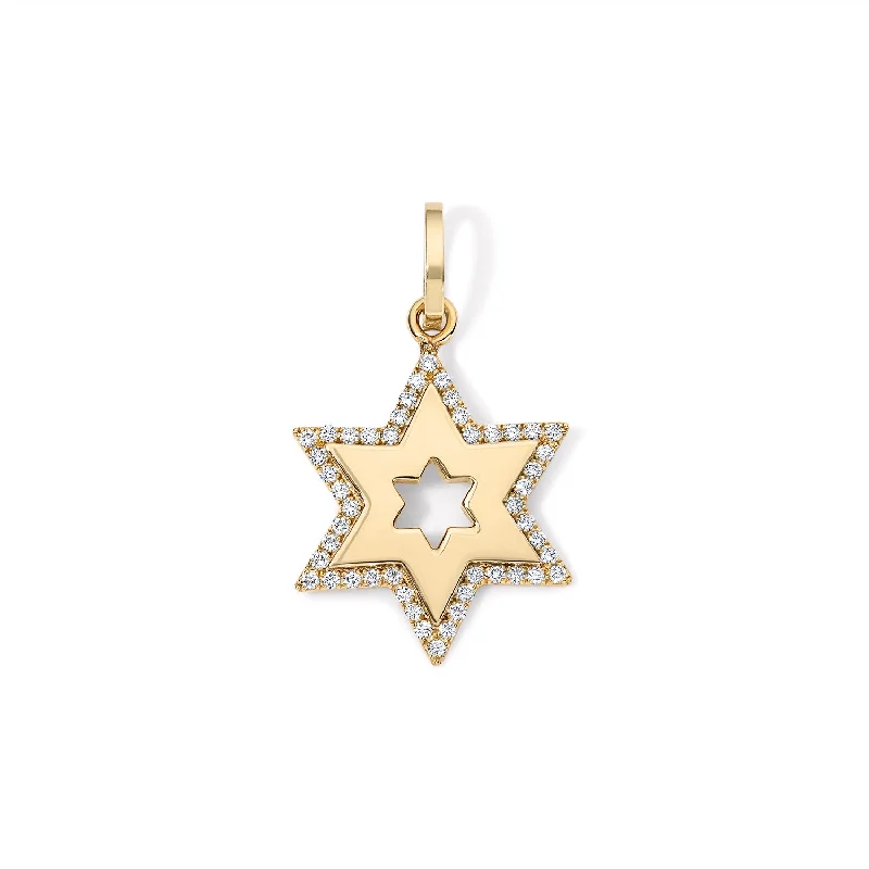 Jumbo Bubble Jewish Star Charm