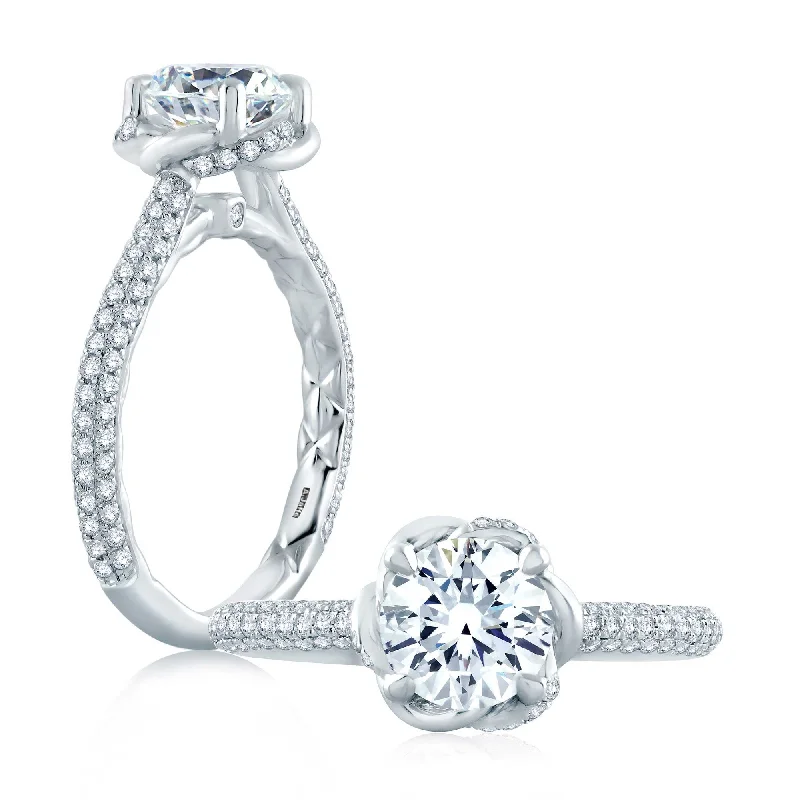 A. JAFFE Diamond Engagement Ring