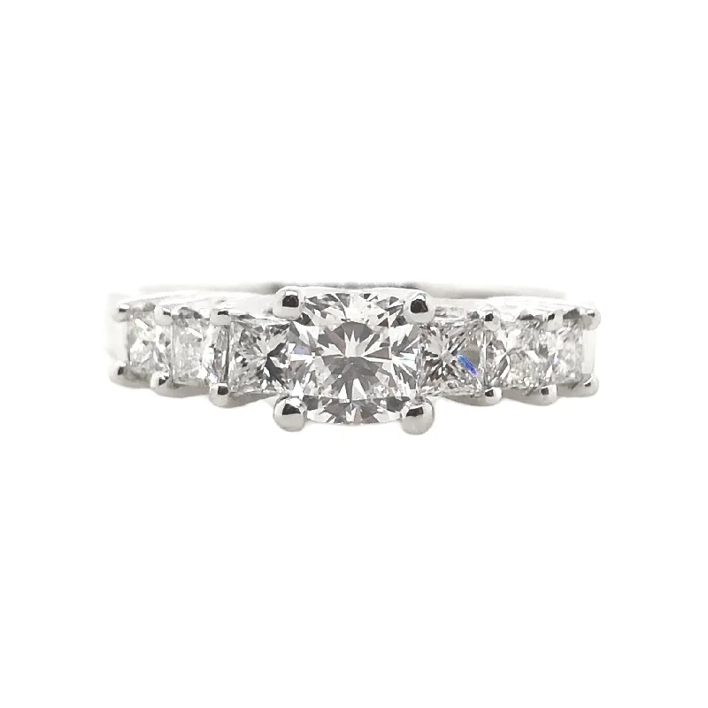 Forevermark Platinum Cushion Cut Diamond Engagement Ring