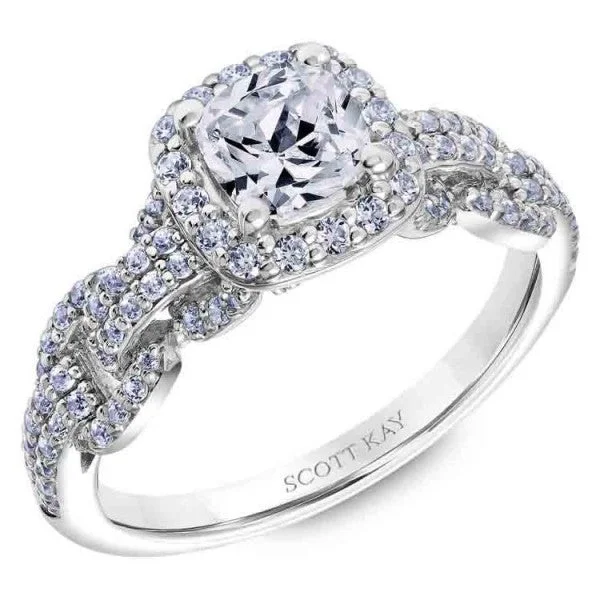 Scott Kay "Embrace" Halo Engagement Ring