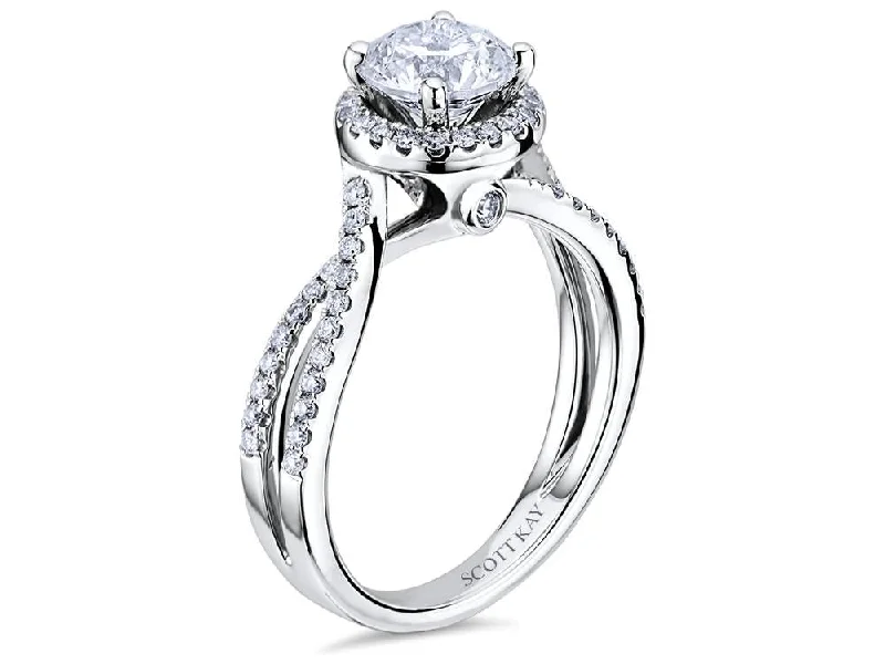 Scott Kay "Luminaire" Halo Engagement Ring