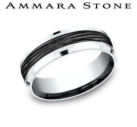 Benchmark White Gold Men's Wedding Band