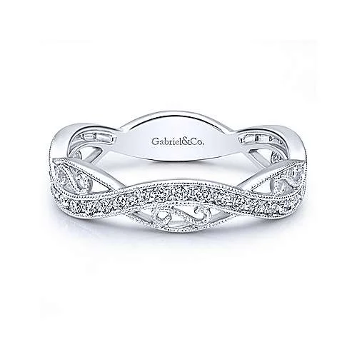 GABRIEL & CO "Stackable" Wedding Band