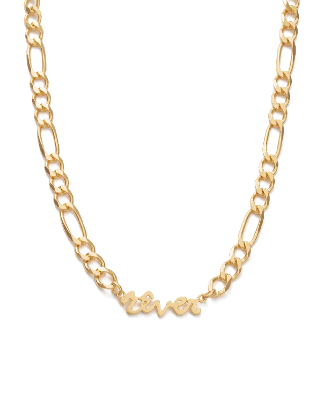 REVER CHAIN NECKLACE (18K GOLD PLATED)