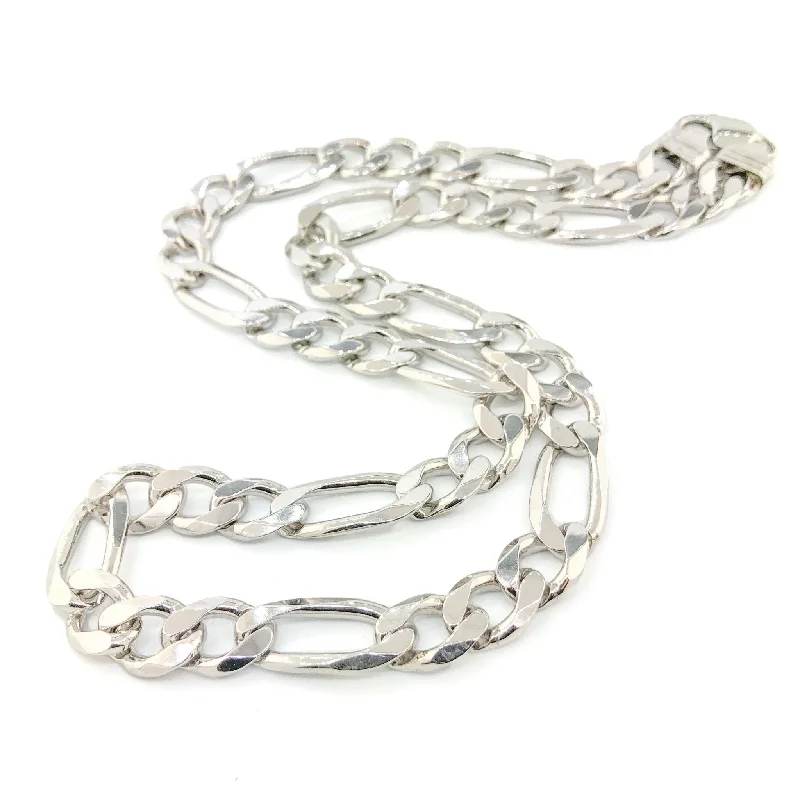 SS 11.6mm 24" Figaro Chain 102.3grms