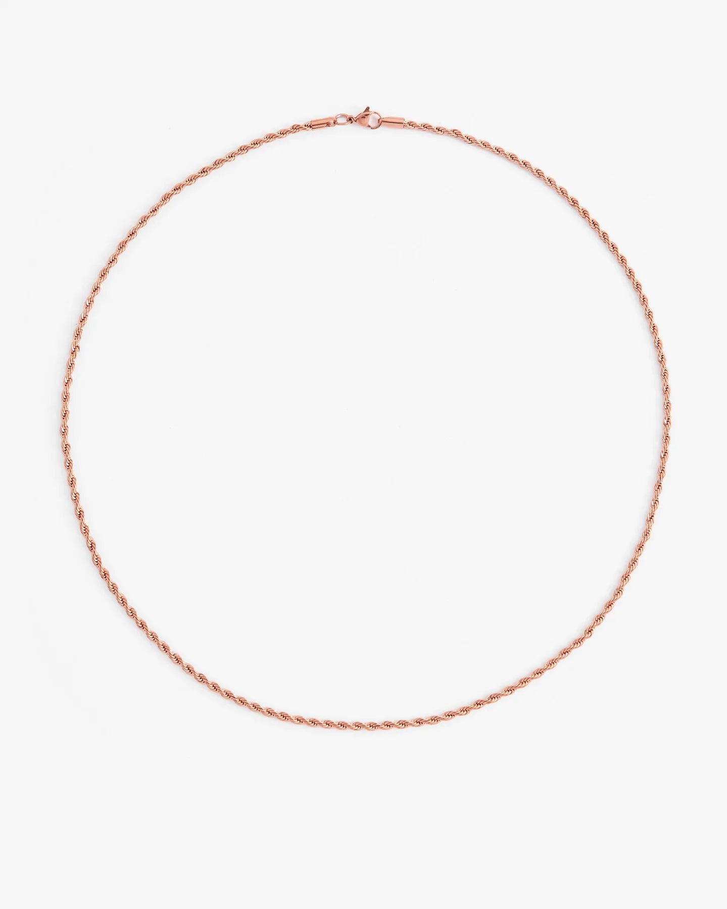 3mm Rope Chain - Rose Gold