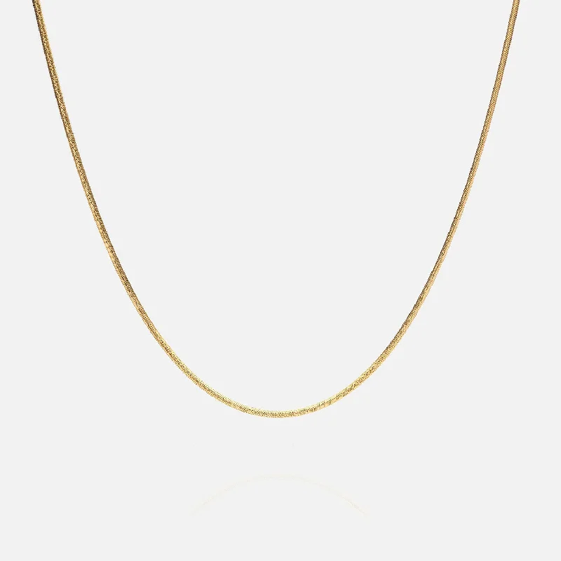 3mm Round Snake Chain - Gold