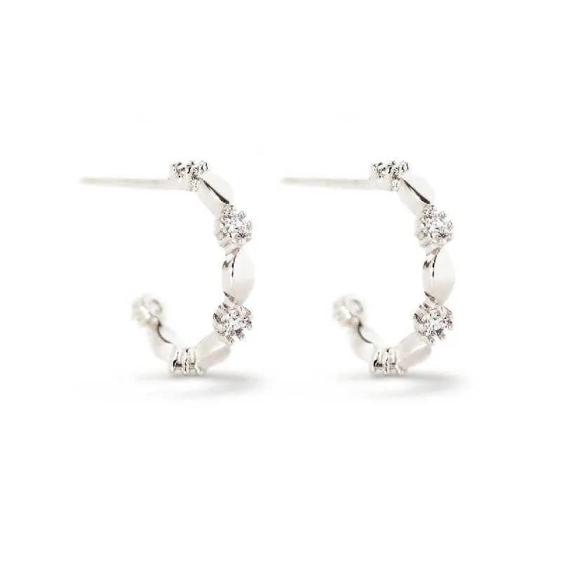 Dainty Ornate C Hoops