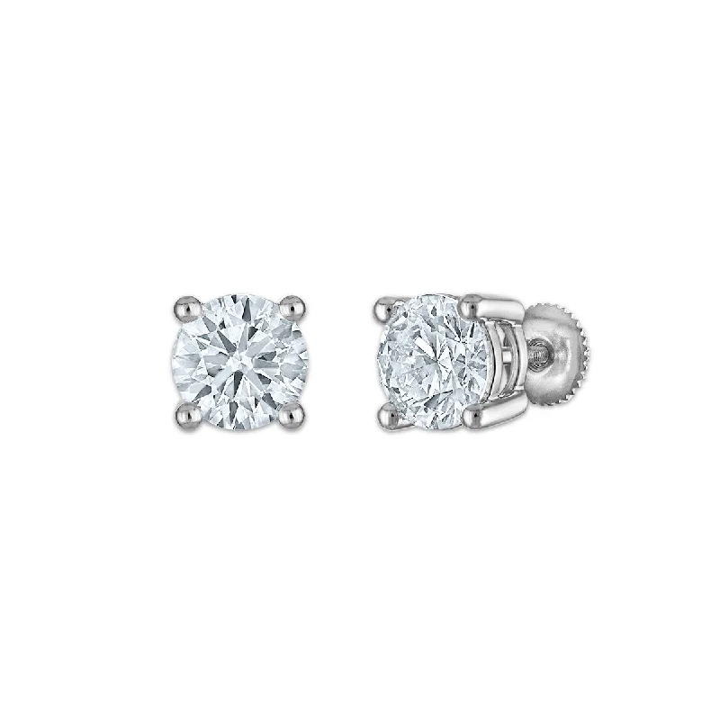 EcoLove 4 CTW Lab Grown Diamond Stud Earrings in 10KT White Gold