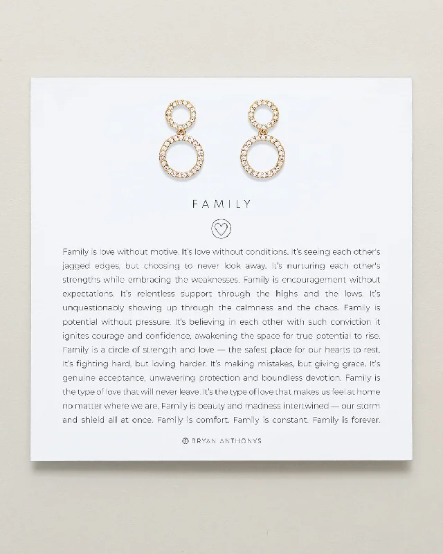 Family Drop Earrings