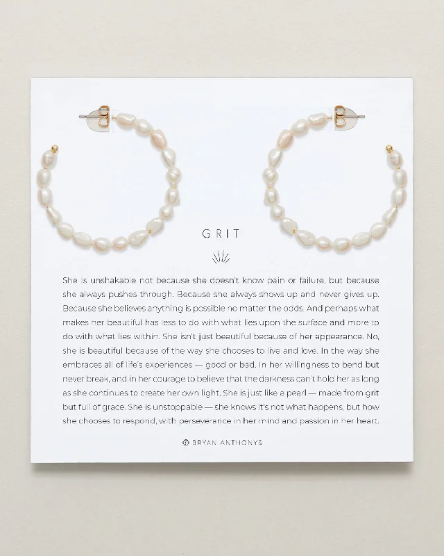 Grit Maxi Hoop Earrings