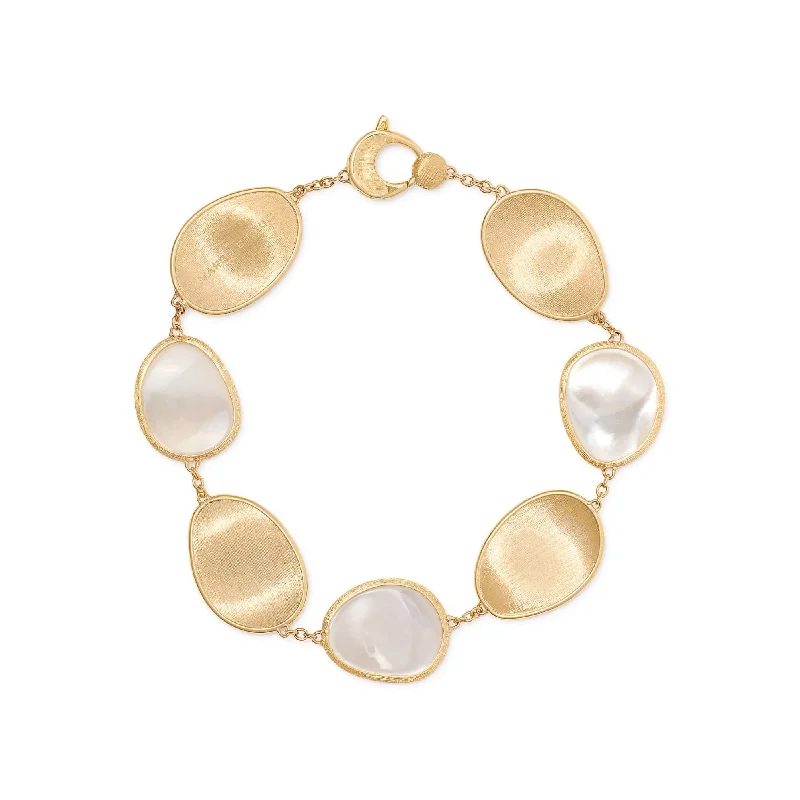 Marco Bicego 18K Yellow Gold Mother of Pearl Lunaria Bracelet