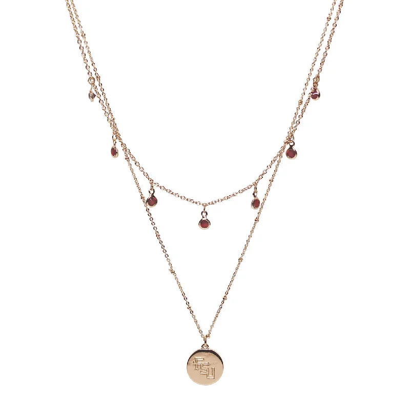 Emerson Street Stacked FSU 2-Strand Necklace